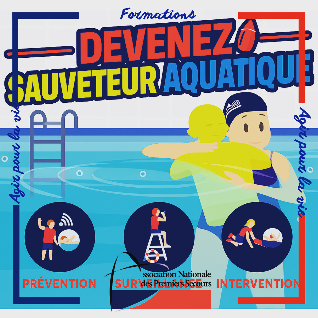 🏊♂️ Devenir nageur-sauveteur avec l’ANPS 🌊
Chaque été, plusieurs centaines de nageurs-sauveteurs veillent sur les plages, les lacs et les piscines du littoral français. Formés pour assurer la sécurité des estivants, ils préviennent les accidents et interviennent en cas d’urgence.
Mais derrière ce job en apparence tranquille se cachent de vraies responsabilités : surveillance, prévention, adaptation aux conditions météo, maîtrise des risques de noyade… En 2023, près de 983 noyades ont été recensées en France, dont 268 mortelles. (Source : Santé Publique France)
🎓 Comment devenir nageur-sauveteur ?
👉 Être âgé d’au moins 17 ans (majeur au début du contrat)
👉 Obtenir le PSE1 (secourisme en équipe – 35h)
👉 Passer le BNSSA (Brevet National de Sécurité et de Sauvetage Aquatique)
➡️ Ce diplôme, délivré par l’ANPS, comprend des épreuves aquatiques, de réglementation et de secourisme.
💡 En bonus : le PSE2 et le stage SSA littoral permettent de renforcer ses compétences en milieu naturel.
💪 Les avantages du BNSSA
✔️ Un job d’été valorisant et utile
✔️ Une rémunération entre 1600€ et 2500€ selon le lieu
✔️ Des opportunités toute l’année dans les piscines
✔️ Un diplôme reconnu et à renouveler tous les 5 ans
📩 Envie de te lancer ?
Contacte dès maintenant l’ANPS pour te renseigner sur les prochaines formations !
#BNSSA #SauvetageAquatique #ANPS #NageurSauveteur #Prévention #Surveillance #Sécurité #EmploiSaisonnier #Secourisme #Formation #JobEte #Plage #Piscine #Littoral