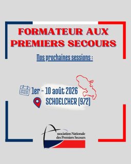 🚨 [ Devenez FORMATEUR aux PREMIERS SECOURS en MARTINIQUE avec l'ANPS]

Prochainement en MARTINIQUE bénéficiez de l'encadrement des équipes de formateurs de l'association nationale des premiers secours et devenez vous même formateur.

Envie de relever le défi ?

Tous les renseignements ⏩ www.anps.fr // 📧 contact@anps.fr 
⚠️
📍Martinique
#TeamANPS #GestesQuiSauvent #PremiersSecours 

🔊Suivez-nous / Soutenez-nous /rejoignez nos équipes 📢

📱@asso_anps🖱️contact@anps.fr
💻 Www.anps.fr