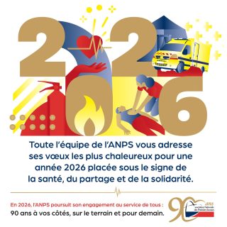 🎉 𝟵𝟬 𝗮𝗻𝘀 𝗱’𝗲𝗻𝗴𝗮𝗴𝗲𝗺𝗲𝗻𝘁 𝗮̀ 𝘃𝗼𝘀 𝗰𝗼̂𝘁𝗲́𝘀 !

Chers partenaires (et futurs partenaires),

Toute l’équipe de l’@ANPS vous adresse ses 𝐦𝐞𝐢𝐥𝐥𝐞𝐮𝐫𝐬 𝐯œ𝐮𝐱 𝐩𝐨𝐮𝐫 𝟐𝟎𝟐𝟔 ! 🌟 Que cette année soit pour vous synonyme de 𝐬𝐚𝐧𝐭𝐞́, 𝐝𝐞 𝐫𝐞́𝐮𝐬𝐬𝐢𝐭𝐞 𝐞𝐭 𝐝𝐞 𝐩𝐫𝐨𝐣𝐞𝐭𝐬 𝐢𝐧𝐬𝐩𝐢𝐫𝐚𝐧𝐭𝐬 ! !

2025 a été riche en collaborations : 𝐬𝐞́𝐜𝐮𝐫𝐢𝐬𝐚𝐭𝐢𝐨𝐧 𝐝’𝐞́𝐯𝐞́𝐧𝐞𝐦𝐞𝐧𝐭𝐬, 𝐟𝐨𝐫𝐦𝐚𝐭𝐢𝐨𝐧𝐬 𝐜𝐢𝐭𝐨𝐲𝐞𝐧𝐧𝐞𝐬, 𝐢𝐧𝐭𝐞𝐫𝐯𝐞𝐧𝐭𝐢𝐨𝐧𝐬 𝐬𝐮𝐫 𝐥𝐞 𝐭𝐞𝐫𝐫𝐚𝐢𝐧… Chaque mission menée ensemble est une fierté et renforce notre impact pour la 𝐬𝐞́𝐜𝐮𝐫𝐢𝐭𝐞́ 𝐜𝐢𝐯𝐢𝐥𝐞.

Votre 𝐜𝐨𝐧𝐟𝐢𝐚𝐧𝐜𝐞 et votre 𝐞𝐧𝐠𝐚𝐠𝐞𝐦𝐞𝐧𝐭 sont au cœur de notre action. En 2026, continuons à i𝐧𝐧𝐨𝐯𝐞𝐫 et 𝐚𝐠𝐢𝐫 pour une société où les gestes qui sauvent deviennent un réflexe pour tous !

💙 𝐌𝐞𝐫𝐜𝐢 𝐝𝐞 𝐟𝐚𝐢𝐫𝐞 𝐩𝐚𝐫𝐭𝐢𝐞 𝐝𝐞 𝐜𝐞𝐭𝐭𝐞 𝐚𝐯𝐞𝐧𝐭𝐮𝐫𝐞.
#ANPS90ans #PremiersSecours #EnsemblePourLaVie #SécuritéCivile #Vœux2026